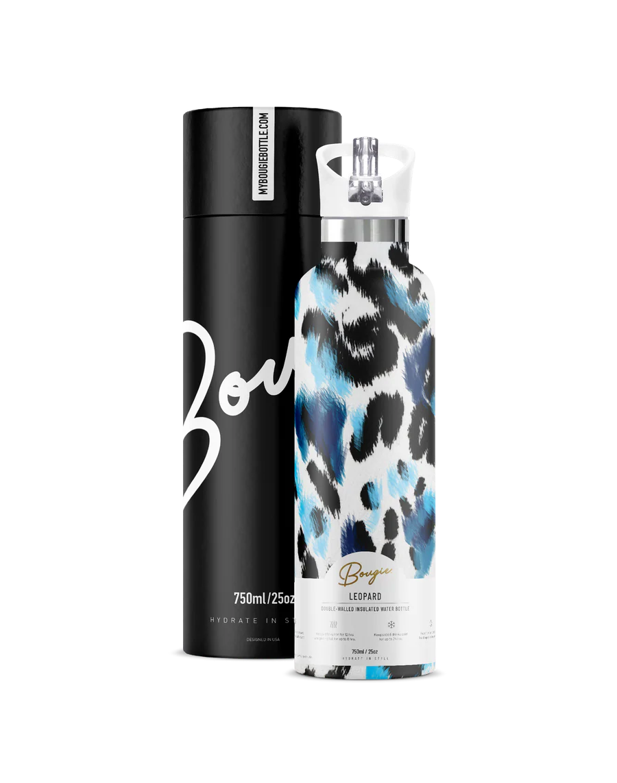 Leopard 25oz. Insulated Water Bottle by My Bougie Bottle