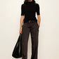 Spotlight Satin Trouser by Sanctuary in Black