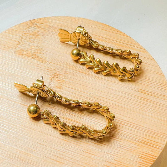 Roman Chain Link Earring by Santore Jewelry