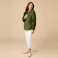 DreamPlush Zip Tunic by Softies in Olive