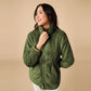 DreamPlush Zip Tunic by Softies in Olive