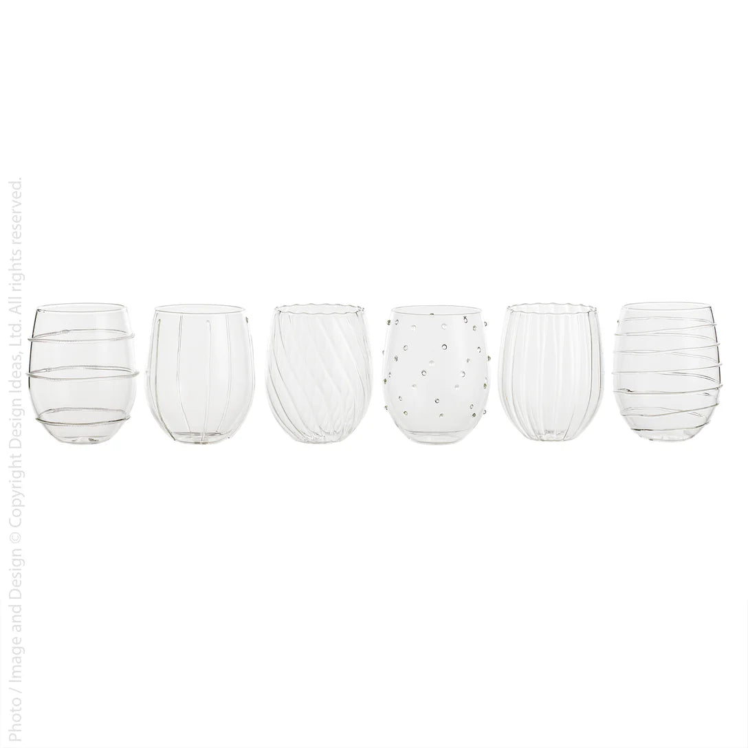 Livenza™ stemless wine glass by Design Ideas