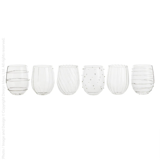 Livenza™ stemless wine glass by Design Ideas