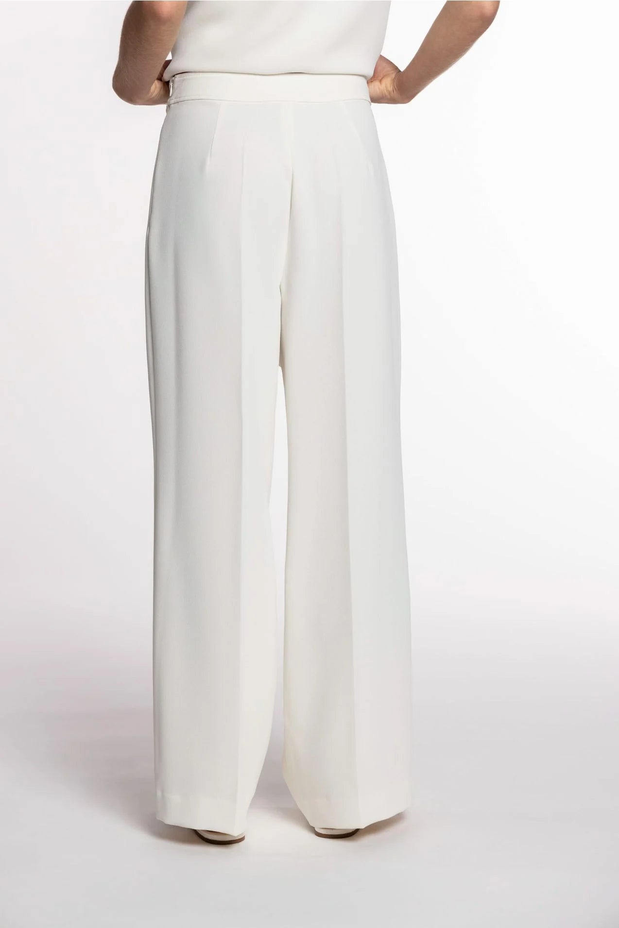 Straight Leg Double Crepe Pant by Naulover in Crudo