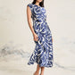 Dress by Maggy London in Cream & Navy