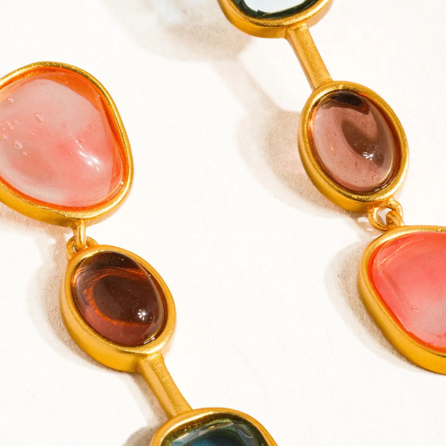 Delia 18K Gold Vintage Mismatch Drop Earring by Flanerie by MAIQ