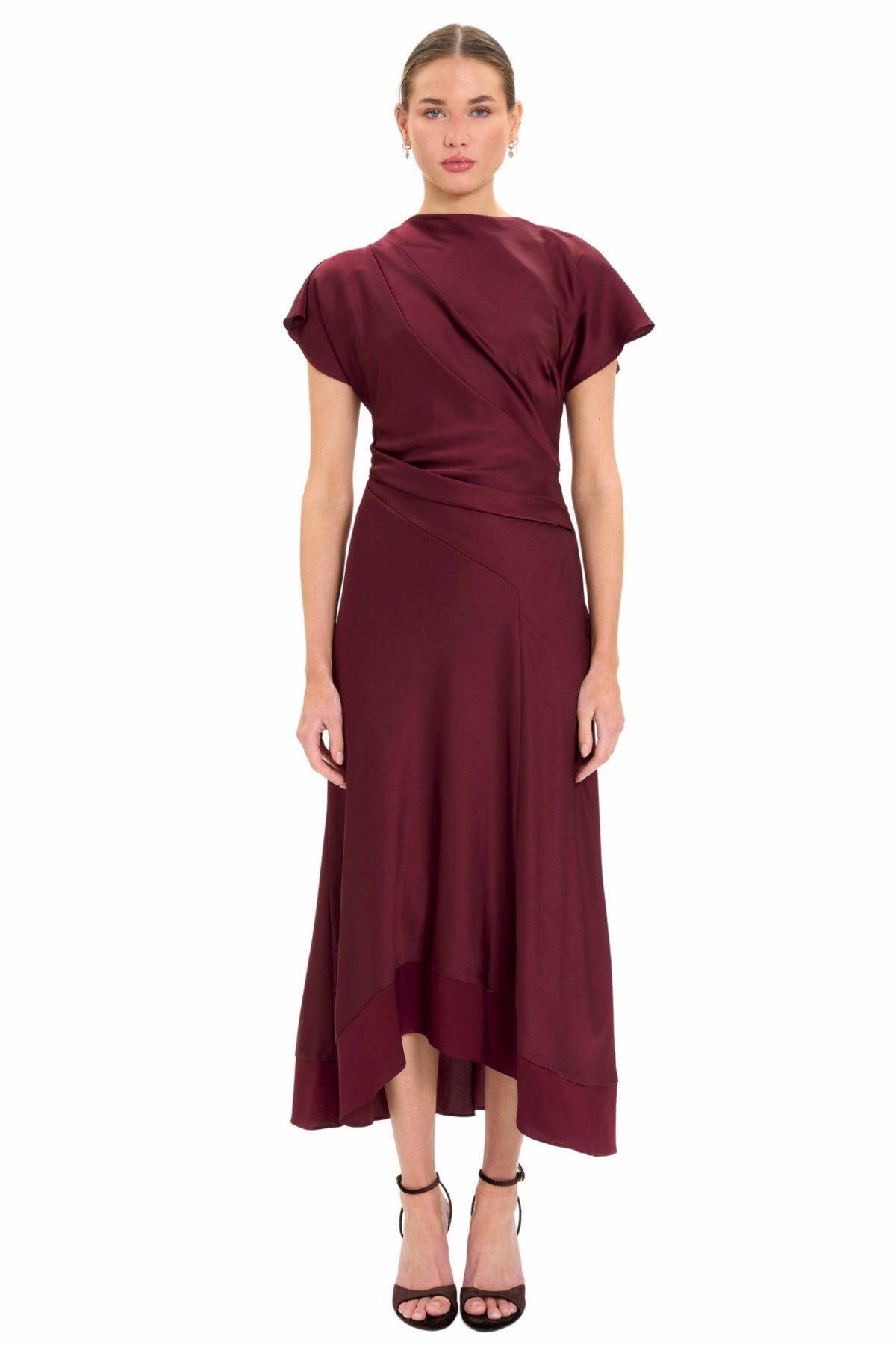 Dress by Donna Morgan in Wine