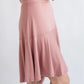Knit Crepe Wilder Skirt by Revir in Faded Rose