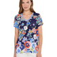 The Janie Favorite Short Sleeve V-Neck Tee by Johnny Was in Tiana Scarf