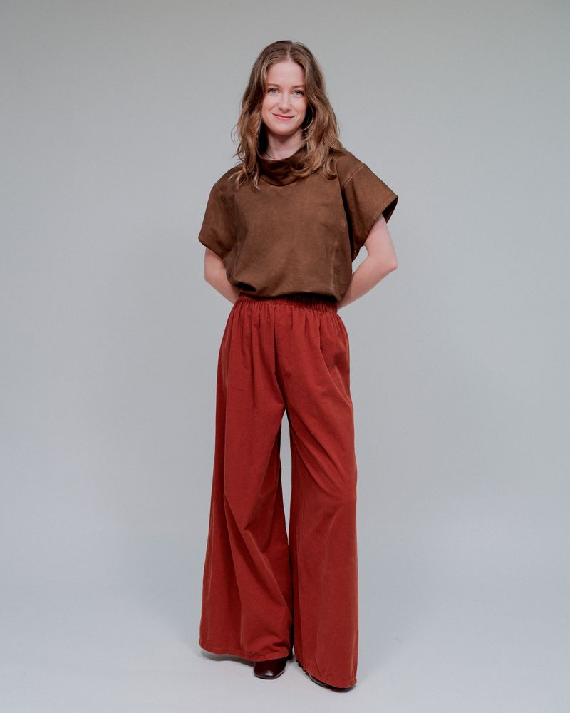 Slit Pocket Pant by SAGA in Ginger