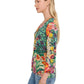 The Janie Favorite 3/4 Sleeve V-Neck Tee by Johnny Was in Carlina Scarf