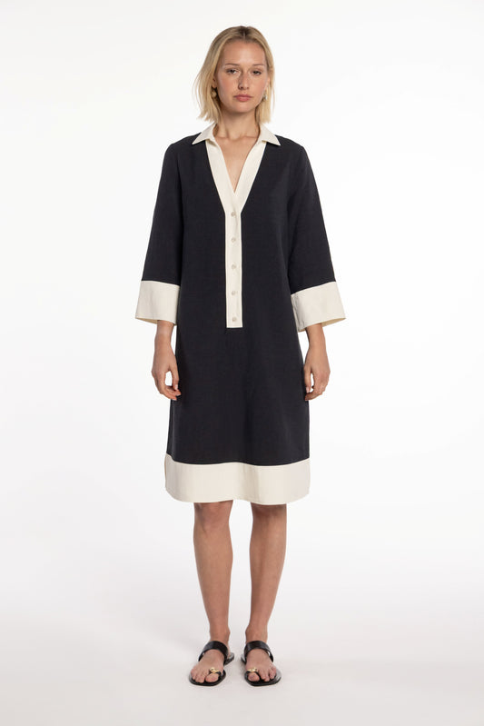 Dress by Naulover in Black and Cream