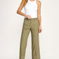 Lauren Cuffed Trouser by Level 99 in Willow
