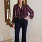 Ari Tie Dyed Blouse by Ex Voto in Fig