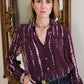 Ari Tie Dyed Blouse by Ex Voto in Fig