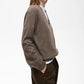 Tally Monika V-Neck Sweater by InWear in Chocolate Torte Melange Brown