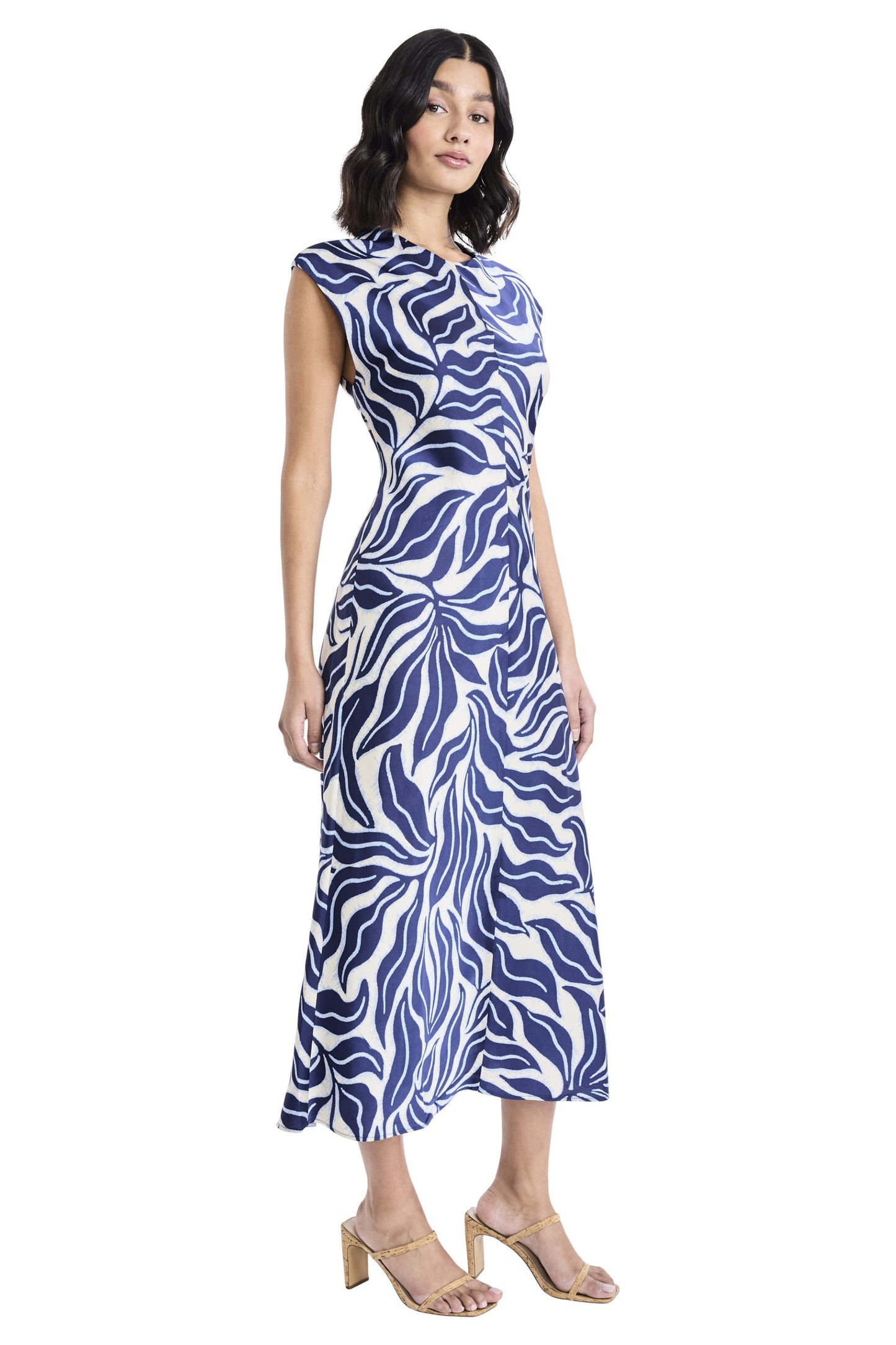 Dress by Maggy London in Cream & Navy