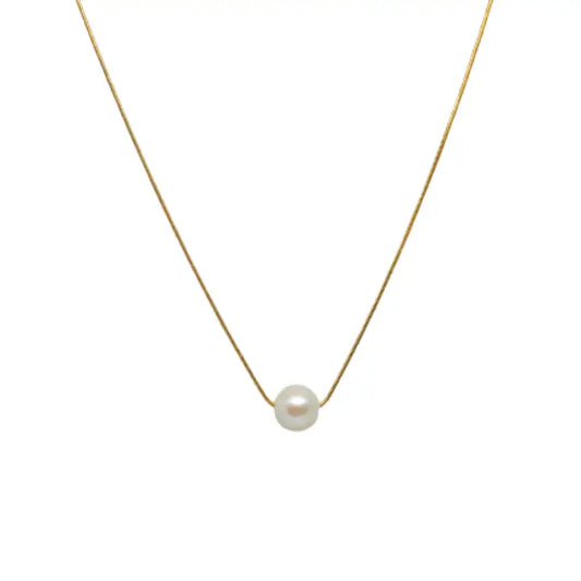 Single Pearl Necklace by Creative Brazil