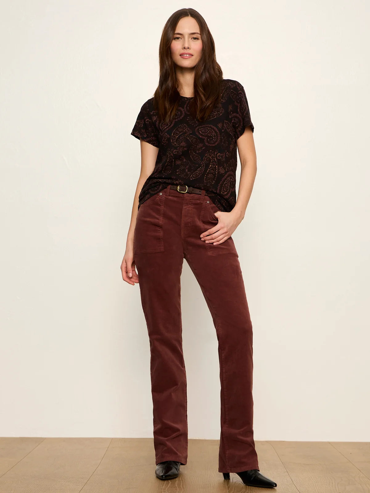 The Perfect Tee by Sanctuary in Cocoa Paisley