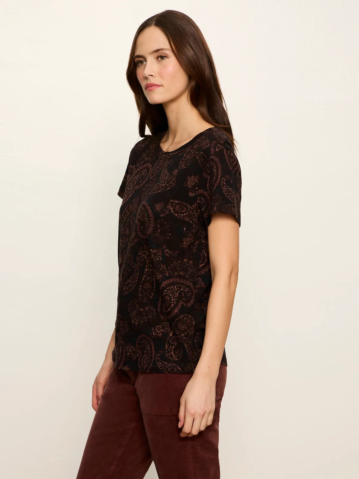 The Perfect Tee by Sanctuary in Cocoa Paisley