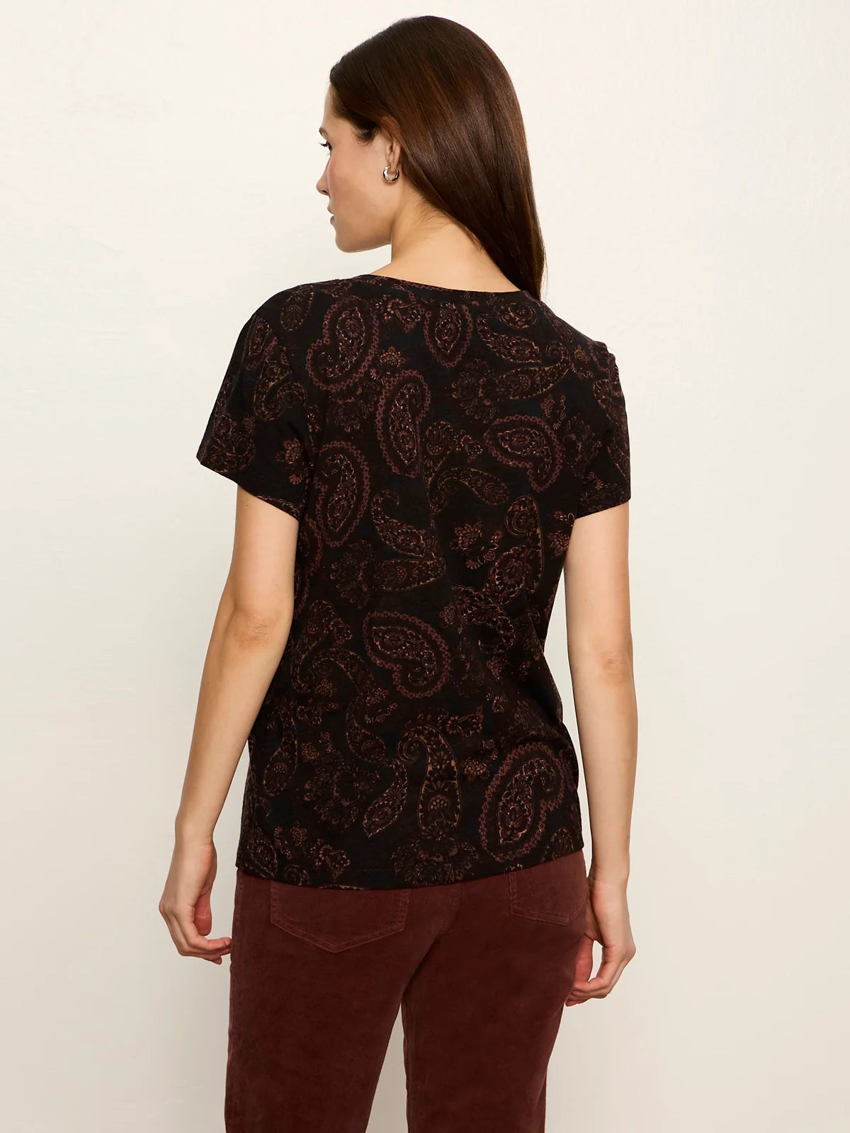 The Perfect Tee by Sanctuary in Cocoa Paisley