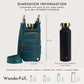 Hydrobag by Wanderfull in Peacock Teal Lustre
