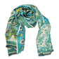 Persian Polo Players Wool Stole by Supplement d'AM in Polo Turquoise