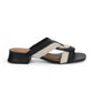 Verina 2 Slide Sandal by Bruno Menegatti in Black/Off White