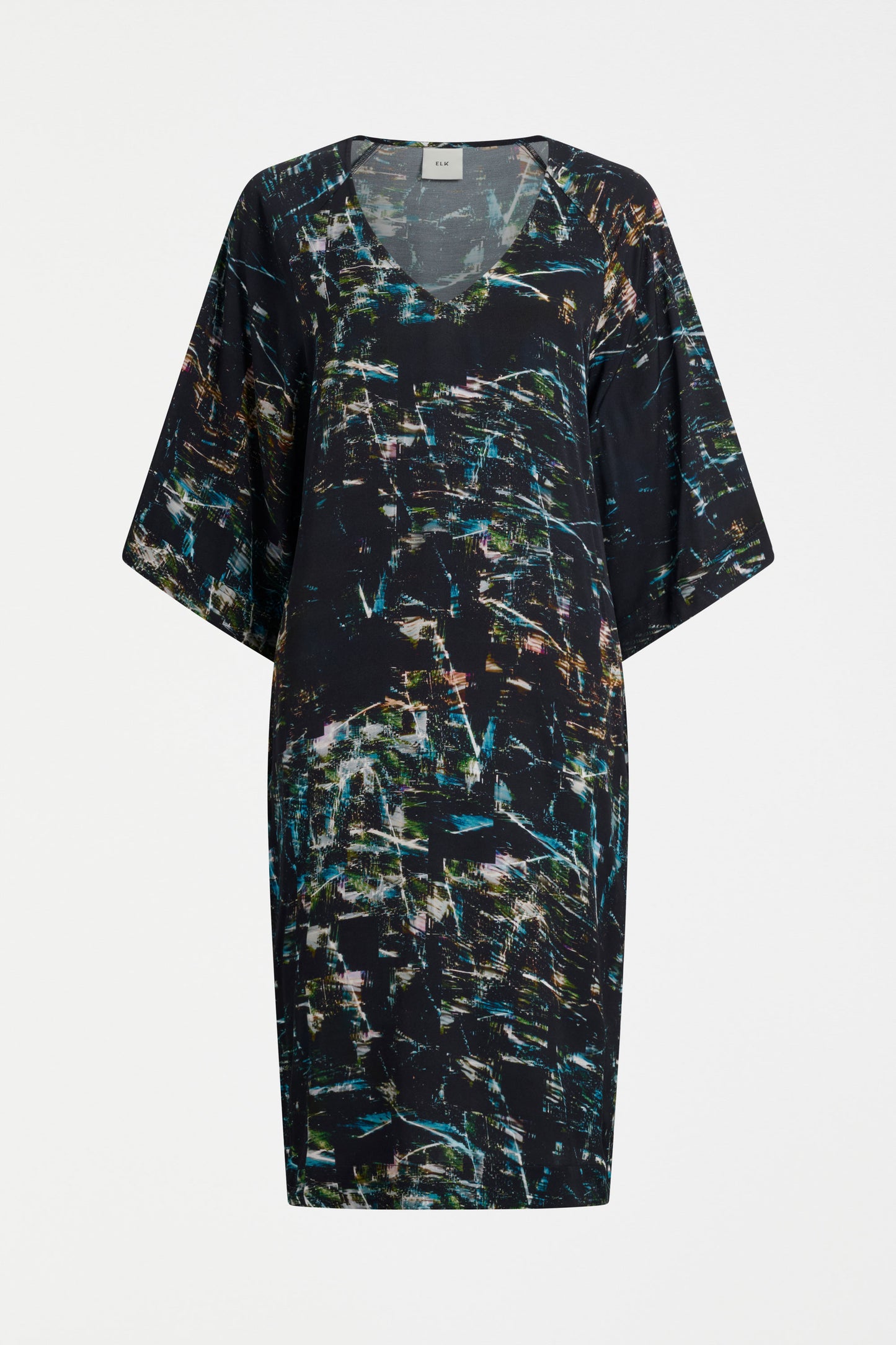 Kallio V-Neck Dress by ELK in Norda Print