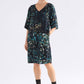 Kallio V-Neck Dress by ELK in Norda Print