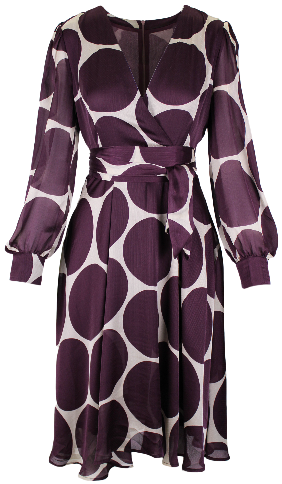 Dots P Midi Dress by Anonyme in Raisin