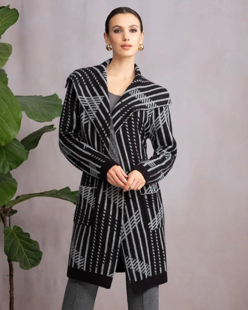 Long Sleeve Cardi by Alison Sheri in Charcoal