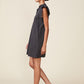 Ticket Stripe Sash Dress by ANTHEM the Label in Black/White