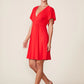 Legendary Cinched V-Neck Mini Dress by ANTHEM the label in Red