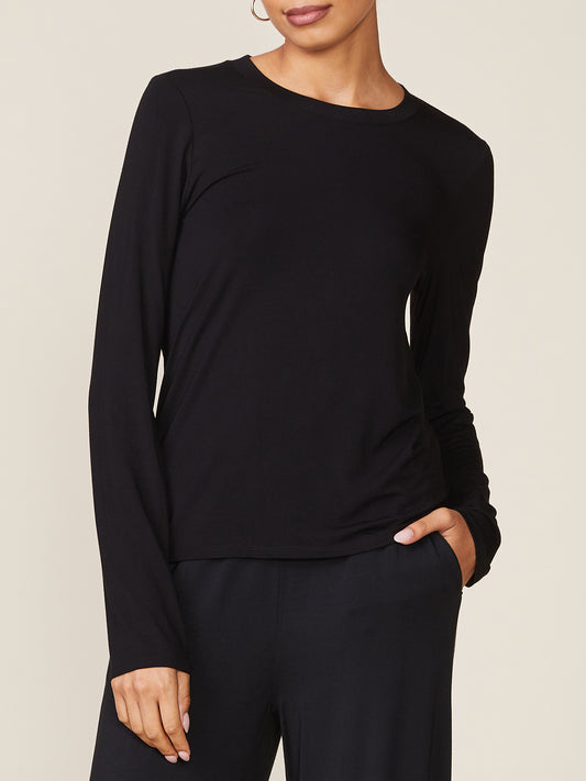 Long Sleeve Legendary Tee by ANTHEM the label in Black