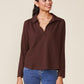 Dylan Popover Henley by ANTHEM the label in Chocolate