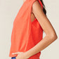 Cuffed V-Neck Muscle Tank by ANTHEM the label in Red