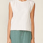 Dylan Slub Muscle Tee by ANTHEM the label in Almond