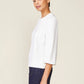 3/4 Sleeve Ponte Top by ANTHEM the label in Off-White