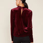 Keyhole Velvet Top by ANTHEM the label in Maroon Banner