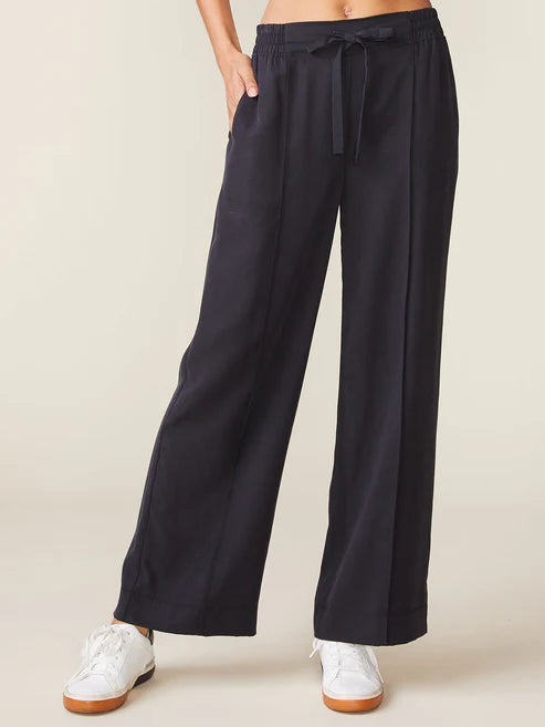 Seamed front Tencel Pant by ANTHEM the label in Black