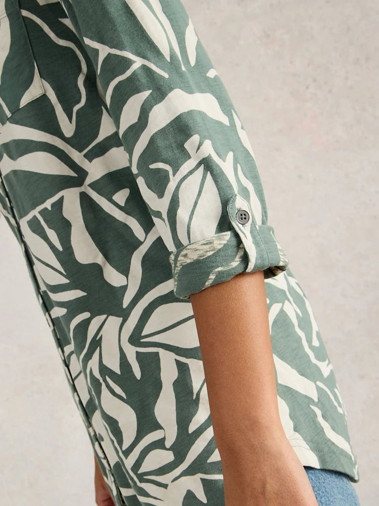 Annie Longline Shirt by White Stuff in Green