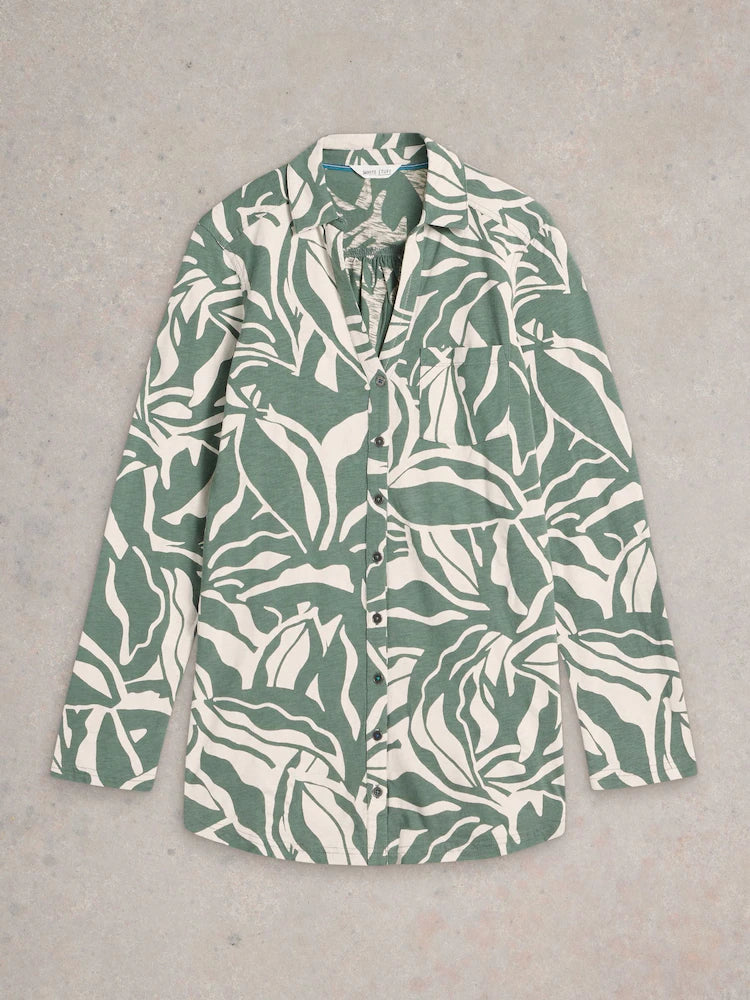 Annie Longline Shirt by White Stuff in Green