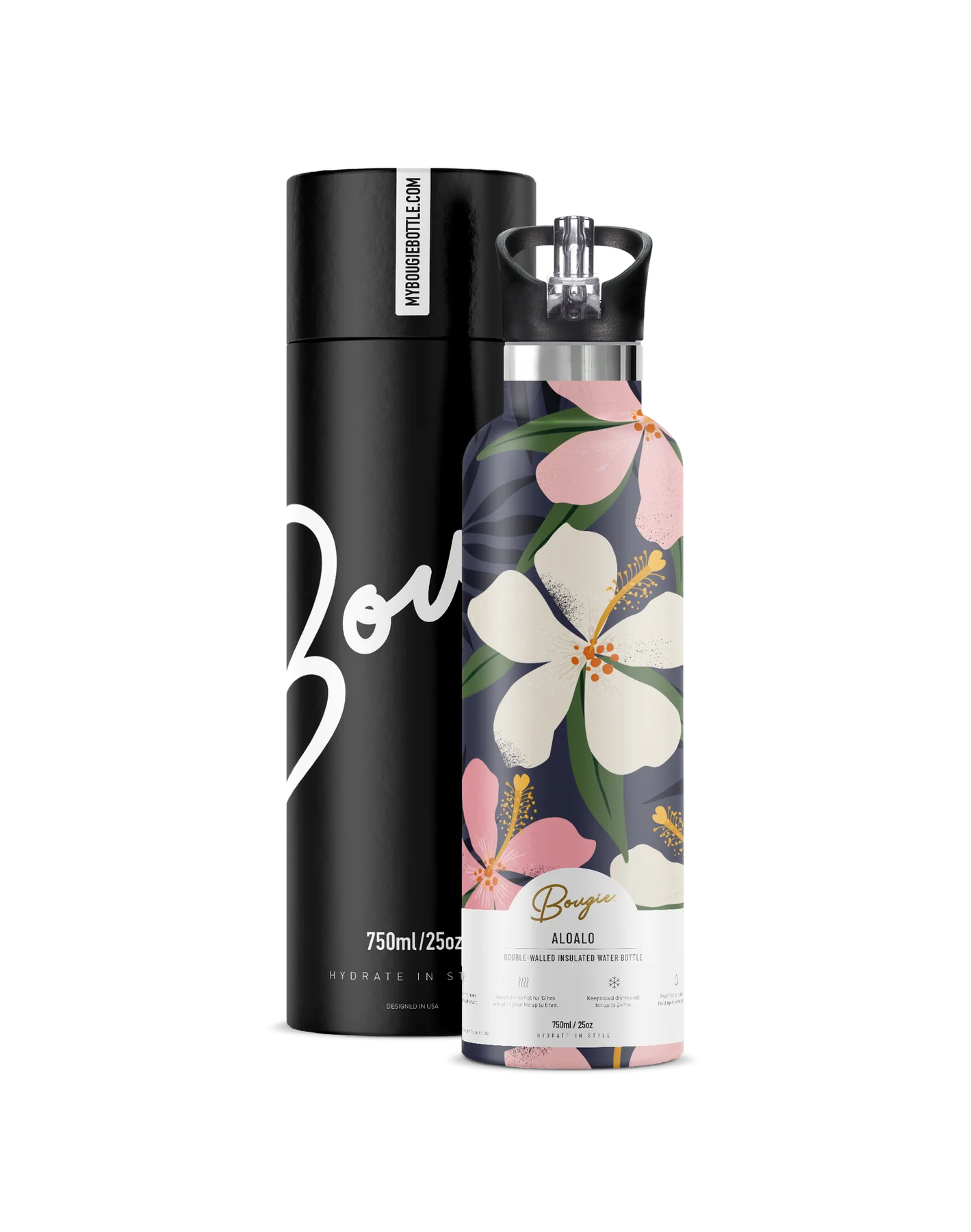 Aloalo 25oz. Insulated Water Bottle by My Bougie Bottle