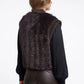 Alvita Faux Fur Vest by Rino & Pelle in Peated