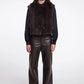 Alvita Faux Fur Vest by Rino & Pelle in Peated