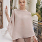 Maddeline Crystal Poncho by Wild Cosmos in Blush