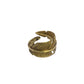 Penna Brass Feather Ring by HomArt