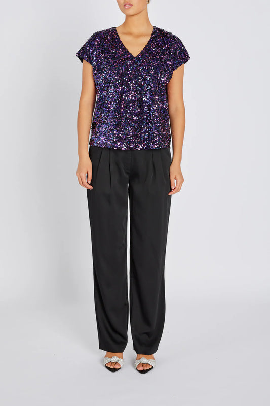 Aurea Marlee Blouse by Bruun's Bazaar in Aubergine