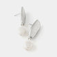 Ophira Earring by Anne-Marie Chagnon in Pearl/Silvery